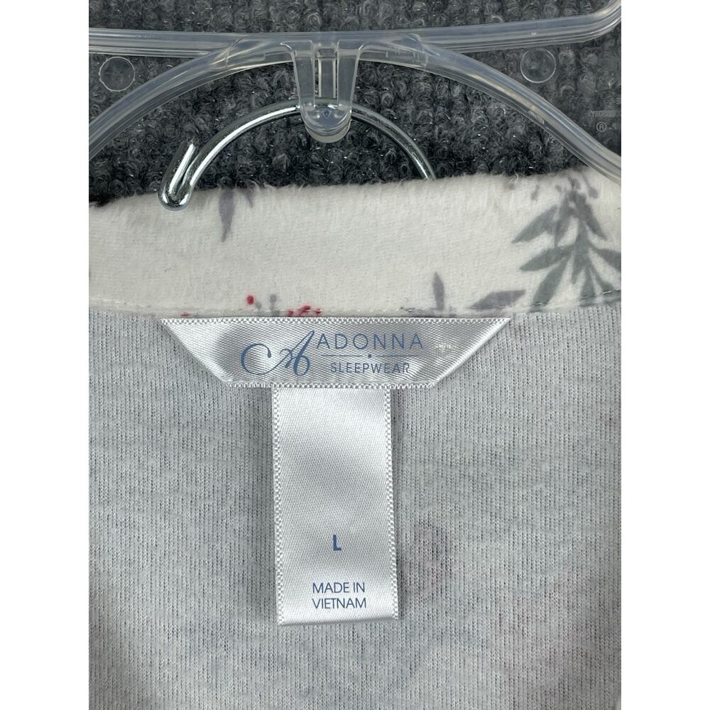 Adonna Sleepwear Size Large Spring Red Cardinal's Prints Soft - Picture 4 of 12